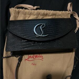 CHRISTIAN LOUBOUTIN CLUTCH + COIN PURSE